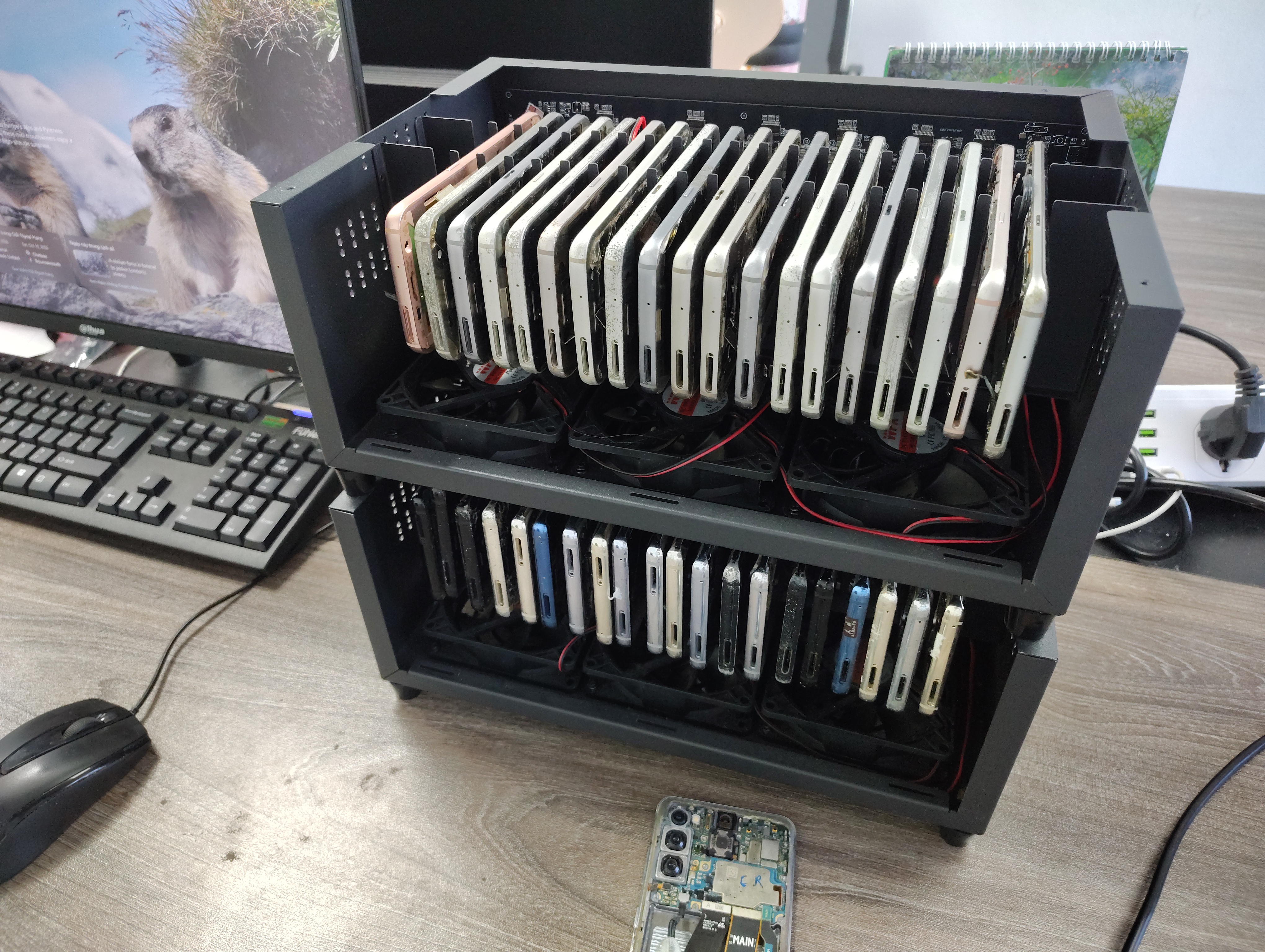 Lắp đặt Box Phone Farm tại Khai Sơn City, Long Biên, Hà Nội